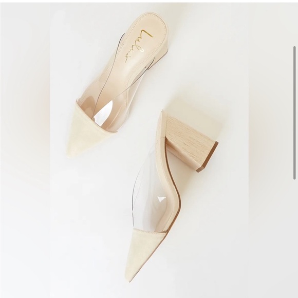 Shilo Light Natural Nude Suede Pointed-Toe Pumps - Picture 4 of 5